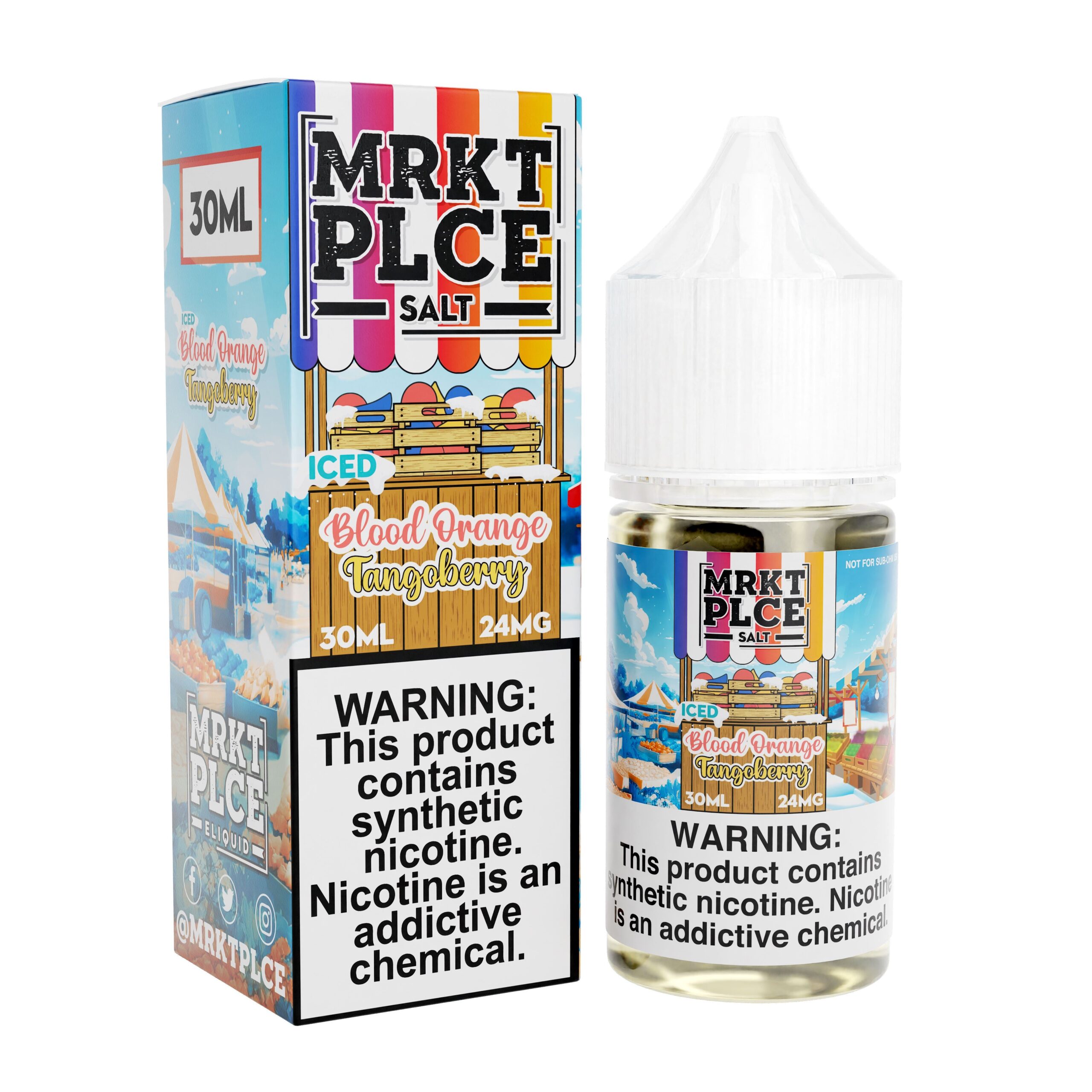 MRKT PLCE BLOOD ORANGE TANGOBERRY ICE 30ML