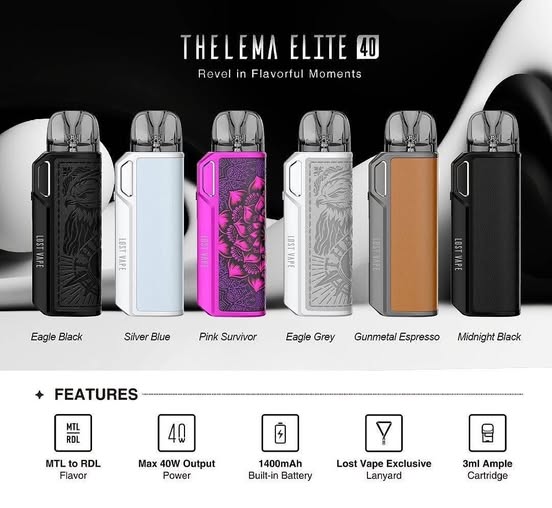 LOST VAPE THELEMA ELITE 40 POD KIT