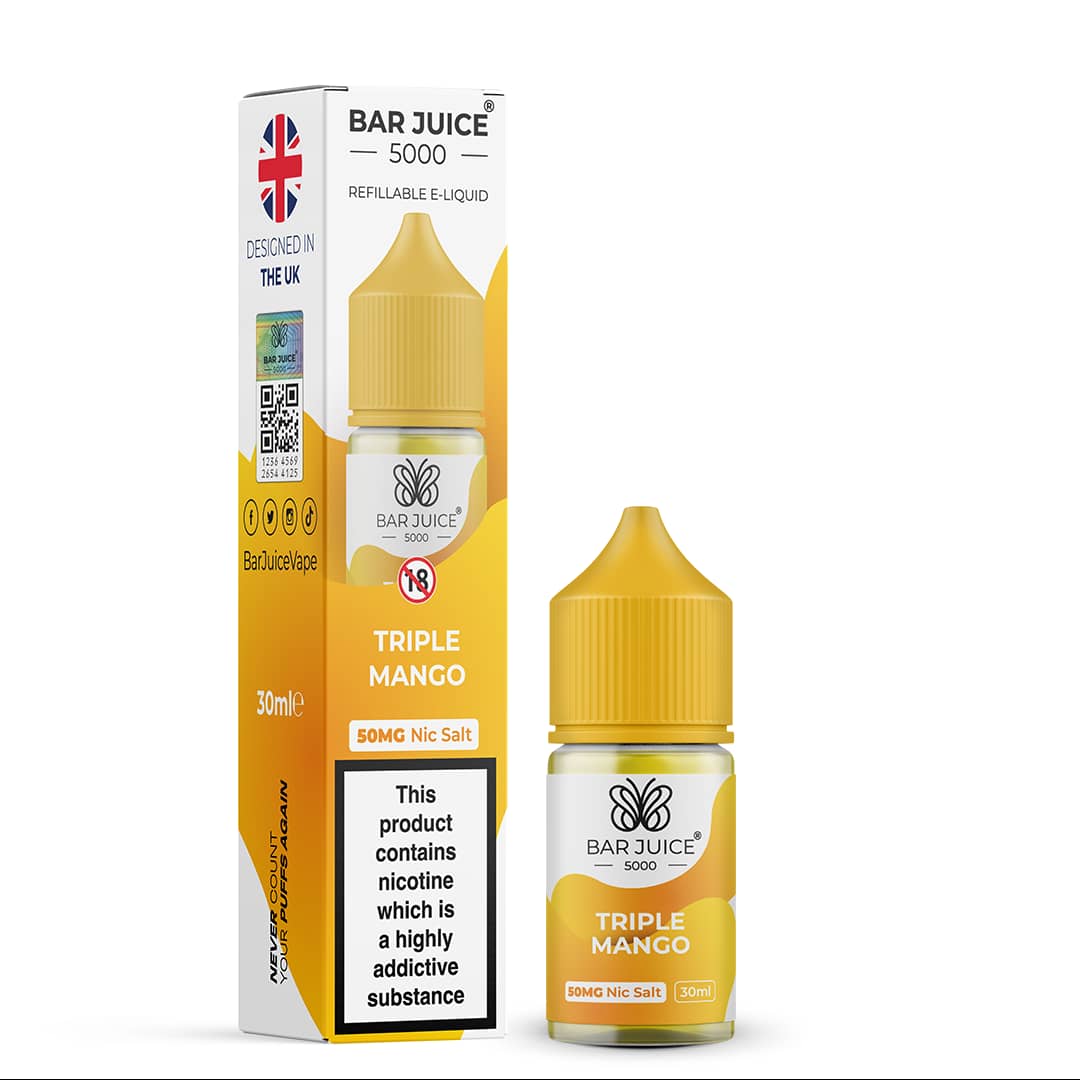 BAR JUICE 5000 SALTNIC 25MG 30ML - TRIPLE MANGO