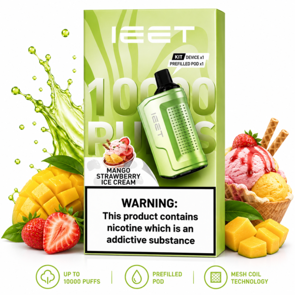 IEET 10K PUFF KIT MANGO STRAWBERRY ICE CREAM