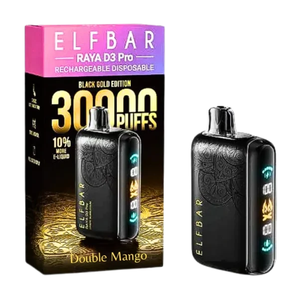 ELFBAR RAYA D3 PRO 30000 PUFFS DISPOSABLE VAPE (DOUBLE MANGO)
