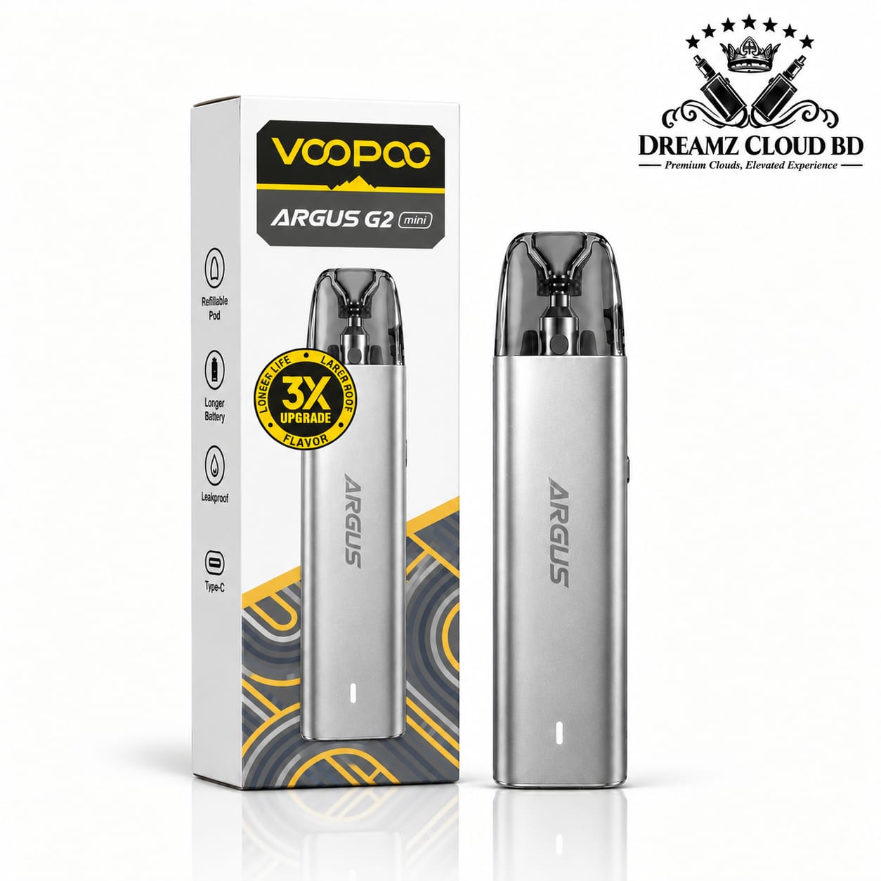 VOOPOO ARGUS G2 MINI POD KIT (STARRY SILVER)